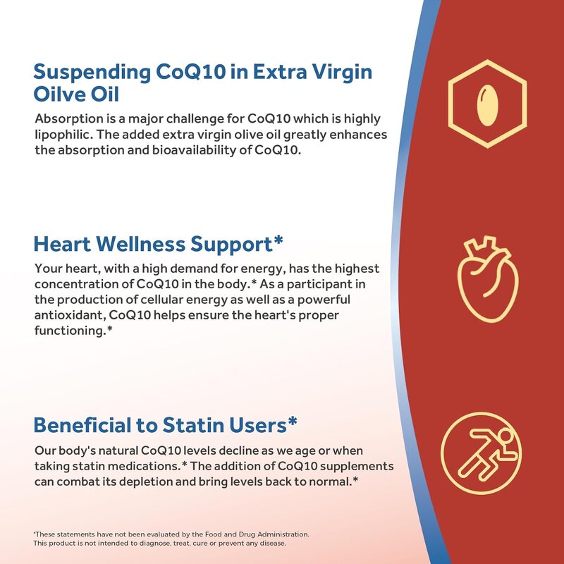 CoQ10 Softgels - Custom Label 240 Count Heart Function Support Plant Extracts