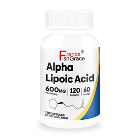 Alpha Lipoic Acid Capsules - 600mg with Grape Seed Extract 120 Veg Capsules
