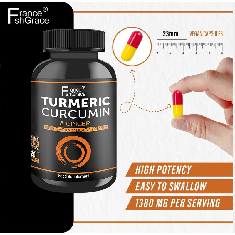 Turmeric Curcumin Capsules - New Arrival Joint Brain Heart Immune Support