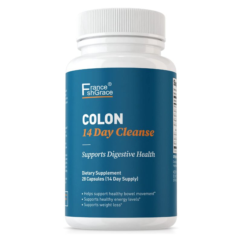 Colon Gut Cleanse Capsules - 14 Day Probiotics Detox Support for Women Men