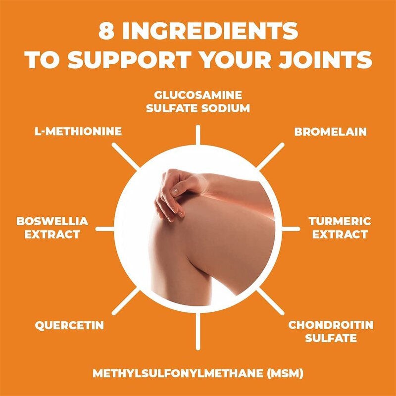 Glucosamine Chondroitin Capsules - 90 Count Joint Support Supplement for Adults