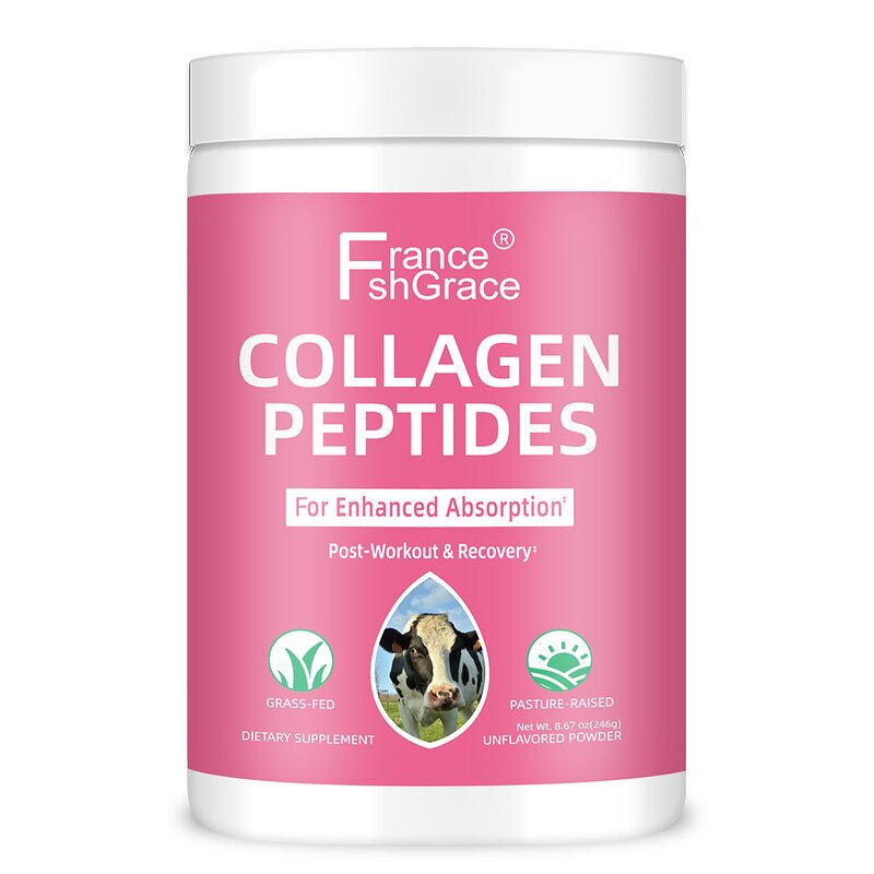 Bovine Collagen Peptides Powder - Grass-Fed Hydrolyzed Hair Skin Nails Support