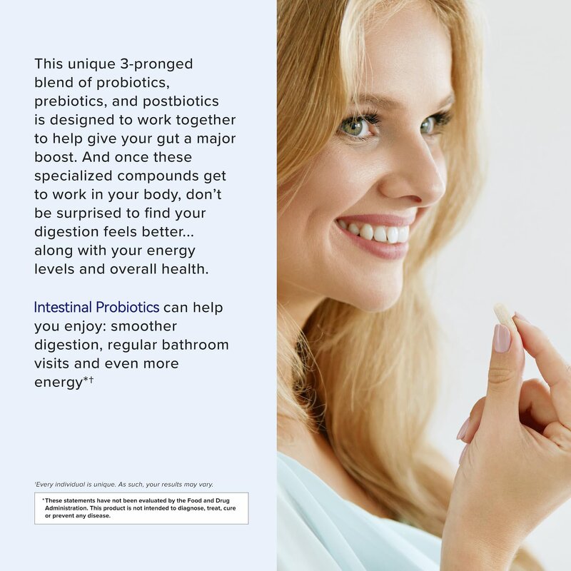 Prebiotic Capsules - 60 Count Gut Skin Health Support Herbal Extract Supplement