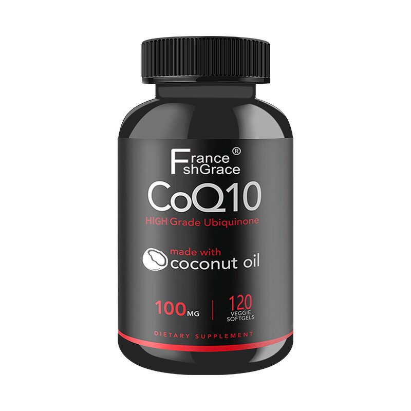 CoQ10 Softgels - 120 Count Organic Plant Extracts Heart Function Support