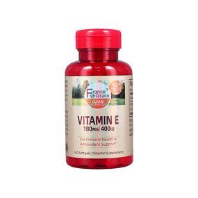 Vitamin E Softgels - 100 Count Premium Immune Health Vitamin Supplement