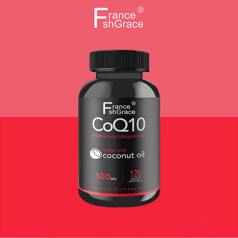 CoQ10 Softgels - 120 Count Organic Plant Extracts Heart Function Support