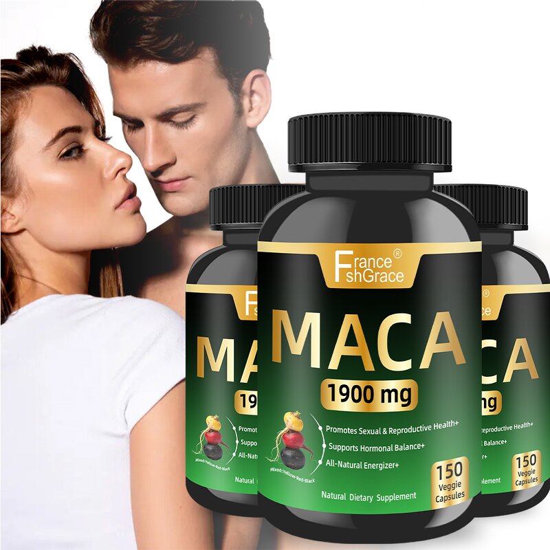 Maca Root Extract Capsules - 1900MG Organic Men Energy Support Supplement
