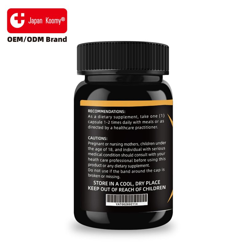 Maca Capsules - 60 Count Energy Mood Hormonal System Support Supplement