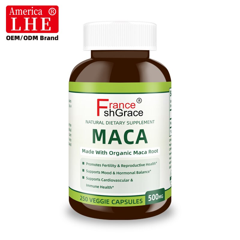 Maca Root Capsules - Mood Hormonal Balance Cardiovascular Immune Health Support