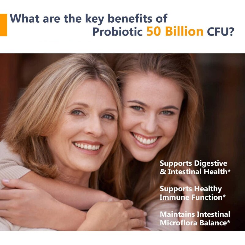 Probiotics Capsules - Immune Digestive Health Support for Women and Men