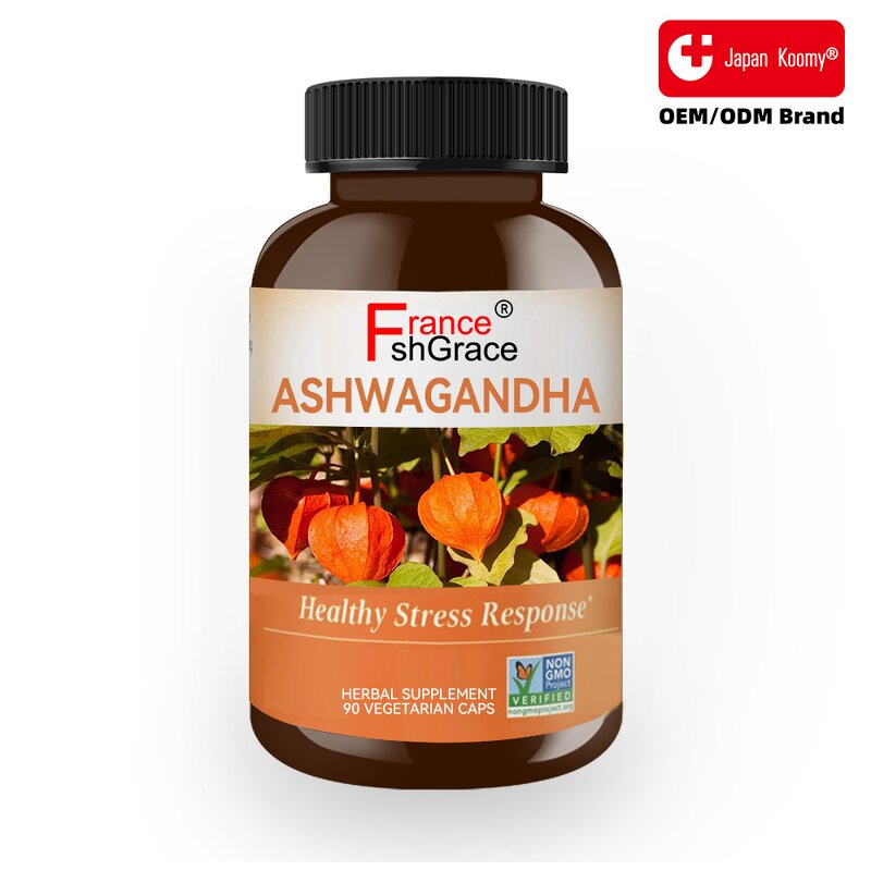 Ashwagandha Root Capsules - Organic Stress Support Sleep Quality Supplement