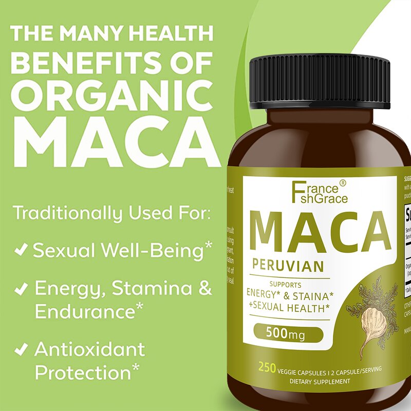 Maca Epimedium Capsules - Hormone Balance Energy Enhancement Health Support