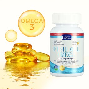 Fish Oil Softgels - High Quality Eye Health Support Free Fish Oil Supplement