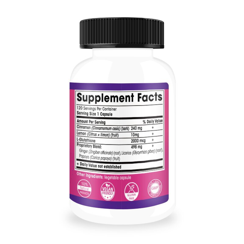 Gluta Collagen Capsules - 2000mg Gluta White Skin Whitening Supplement