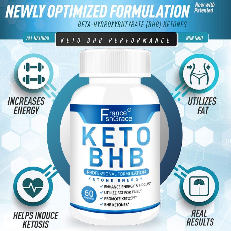 Keto BHB Capsules - Energy Focus Metabolism Weight Management Support