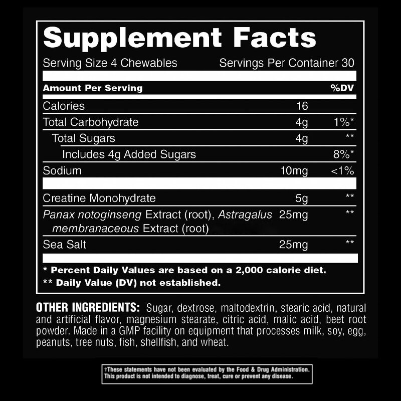 Creatine Monohydrate Tablets - Strength Performance Muscle Building Recovery