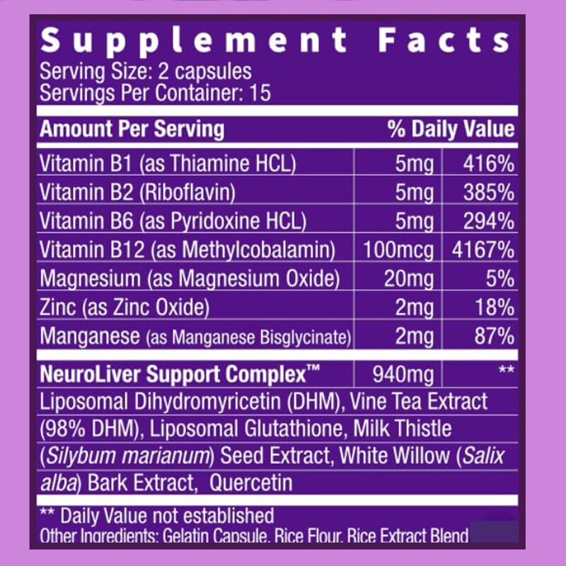 Liver Support Capsules - Customized Plant Extracts 30 Count Adults Health