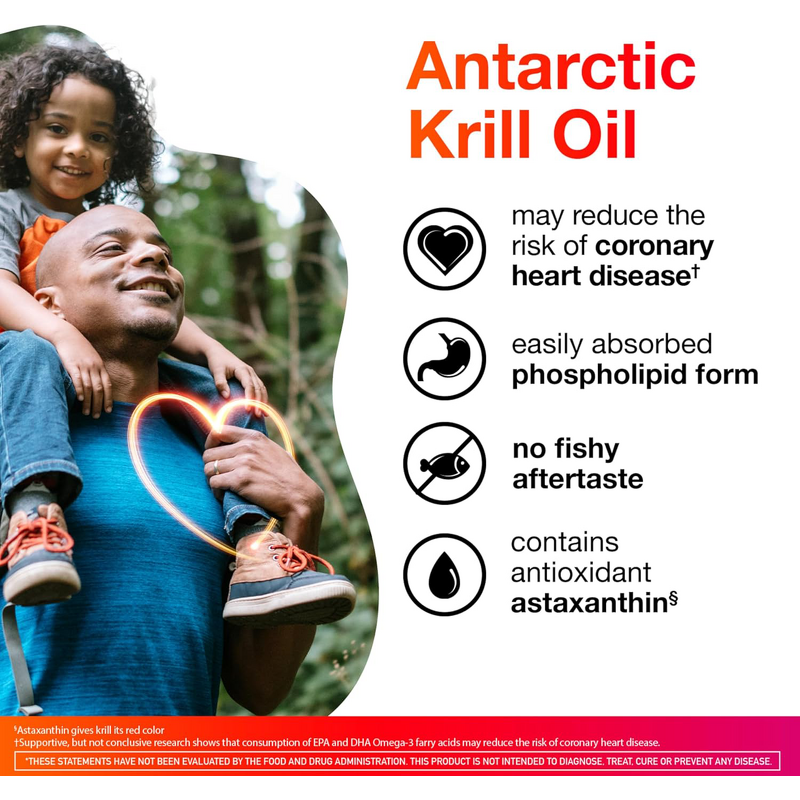 Krill Oil Softgels - 350mg Omega 3 130 Count Brain Function Support for Adults