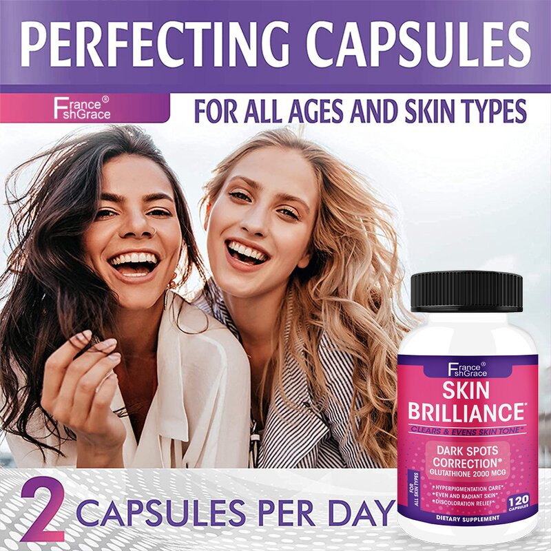 Gluta Collagen Capsules - 2000mg Gluta White Skin Whitening Supplement