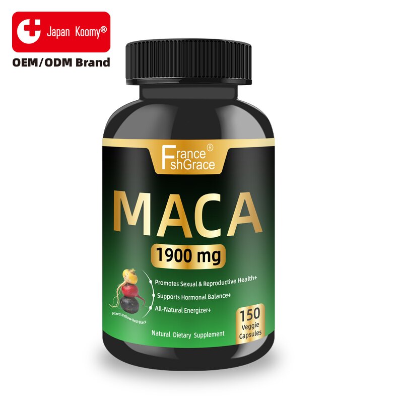 Maca Root Extract Capsules - 1900MG Organic Men Energy Support Supplement