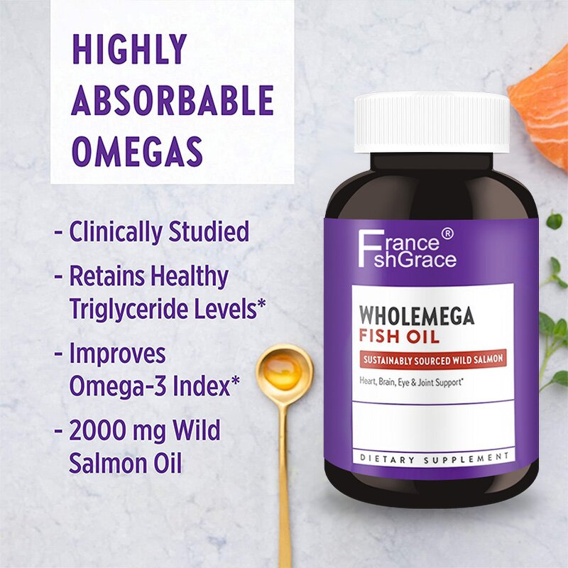 Fish Oil Softgels - New Arrival 180 Count Cholesterol Blood Pressure Support