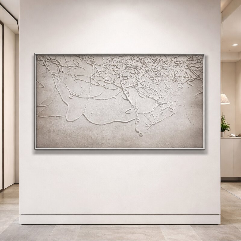 Canvas Wall Art Manufacturer - Modern Handmade Abstract Custom Oil Painting Wabi Sabi 3D Textured for Home Hotel