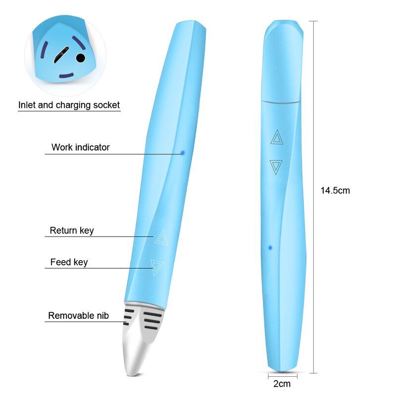 3D Printing Pen Manufacturer - DEWANG D12 Mini ABS/PLA/PCL 1mm Nozzle Micro USB Educational Toy