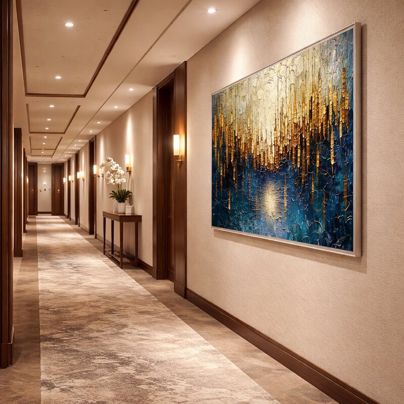 Oil Painting Manufacturer - Hand Painted Abstract Large Minimalist Canvas Soft Neutral Textured Modern for Gallery Home Hotel