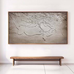 Abstract Wall Art Manufacturer - Wholesale Customized Minimalist Wabi Sabi Handmade 3D Texture Canvas