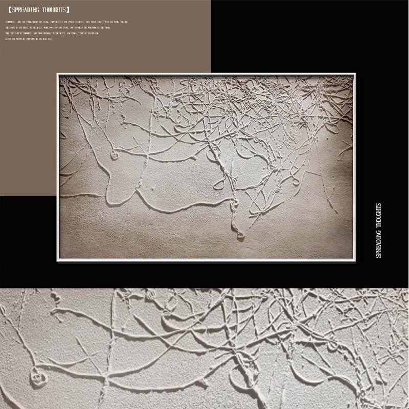 Canvas Wall Art Manufacturer - Modern Handmade Abstract Custom Oil Painting Wabi Sabi 3D Textured for Home Hotel