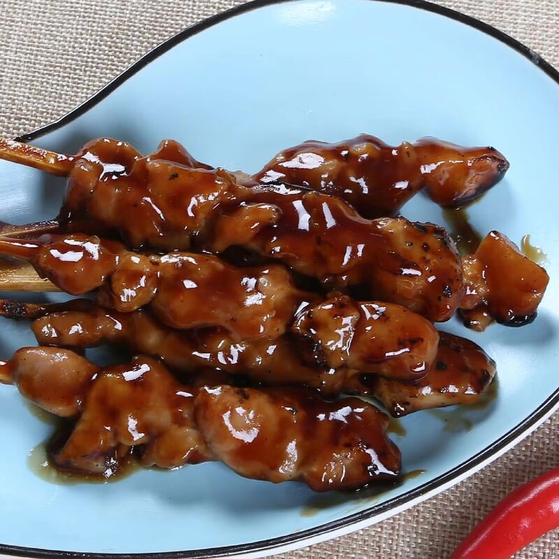 Chicken Yakitori Skewers Manufacturer - Protein Rich Thigh Charcoal 30g Grilled Sweet Chilli Leg Meat