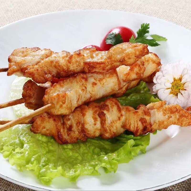 Chicken Yakitori Skewers Manufacturer - Protein Rich Thigh Charcoal 30g Grilled Sweet Chilli Leg Meat