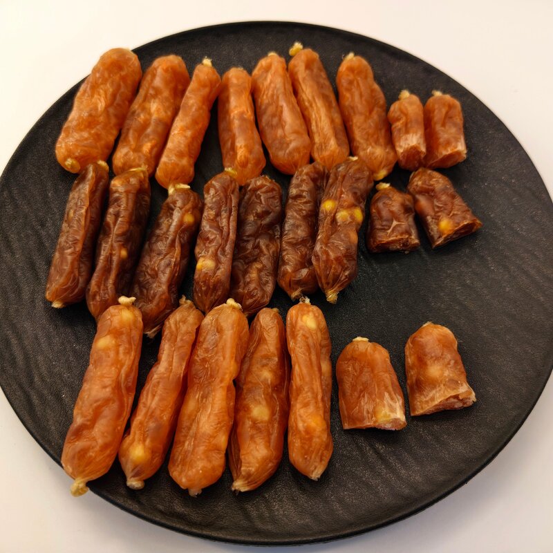 Chicken Sausage Dog Snack Manufacturer - Wholesale Crystal Dried Protein Rich for Feeding Control Lean Body