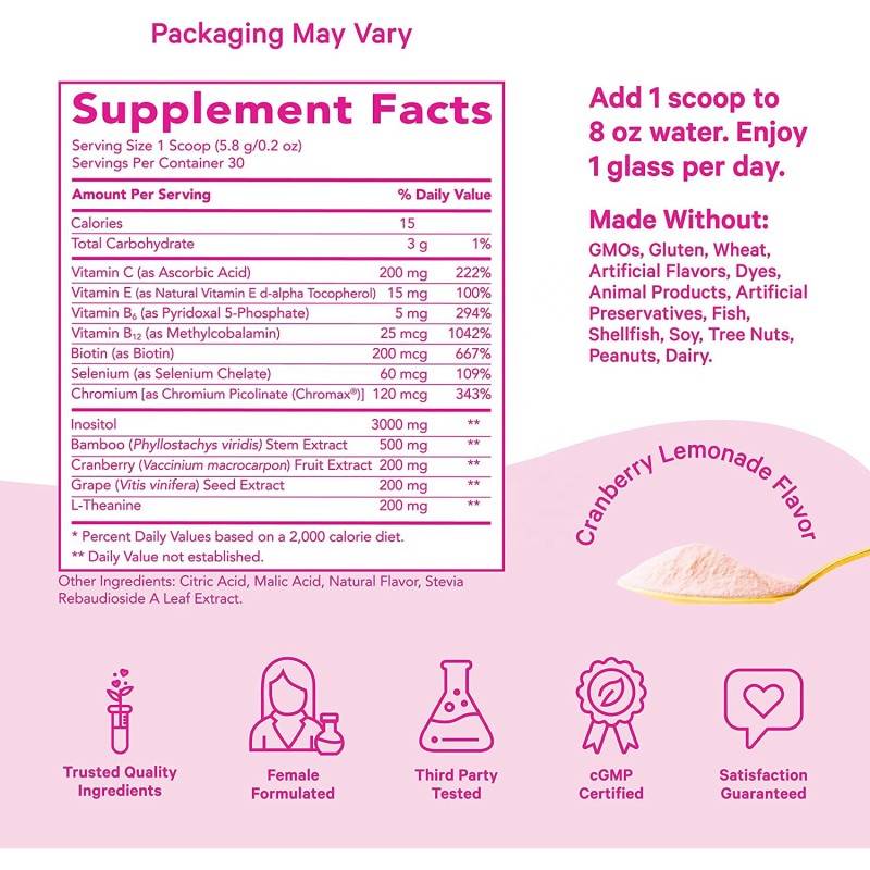 Fertility Drink Mix Factory - Supplements for Women Hormone Balance Prenatal Vitamin Inositol