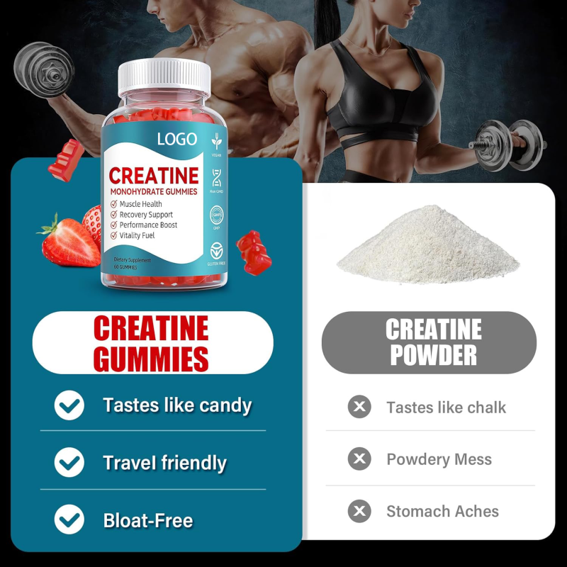 Creatine Gummies Manufacturer - OEM Food Supplements Energy Bear Private Label Pre Workout