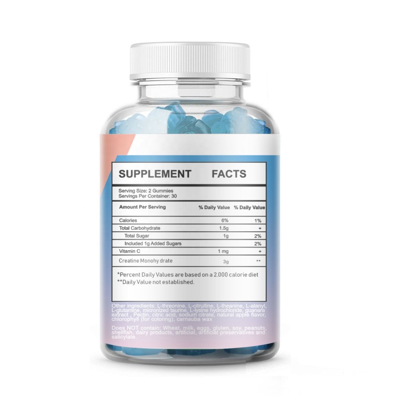 Creatine Gummies Manufacturer - OEM/ODM Monohydrate Support Energy Sports 3000mg Muscle Builder