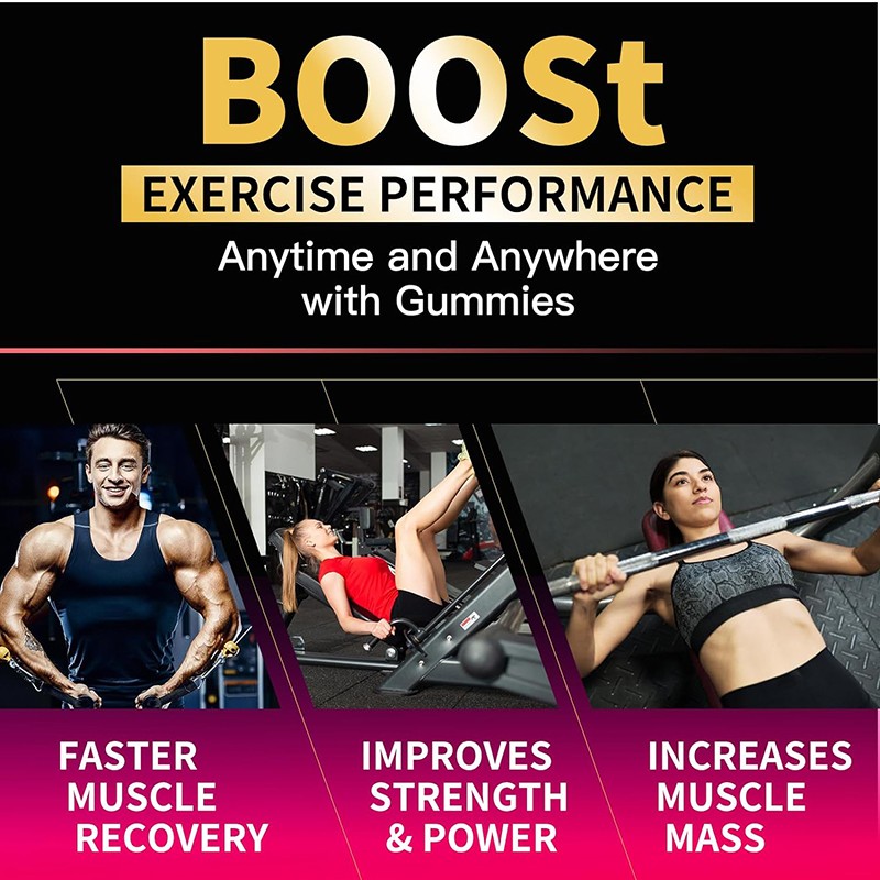 Muscle Builder Gummies Factory - OEM Private Label Creatine Monohydrate Energy Gummy