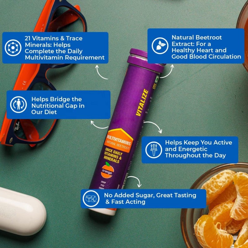 Multivitamin Tablets Manufacturer - Effervescent with Natural Beetroot Extract for Energy Immunity