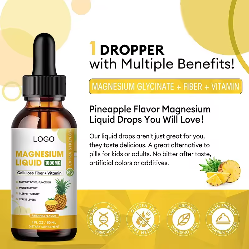 Magnesium Glycinate Drops Manufacturer - Vegan with Bromelain Vitamins Potassium Tincture
