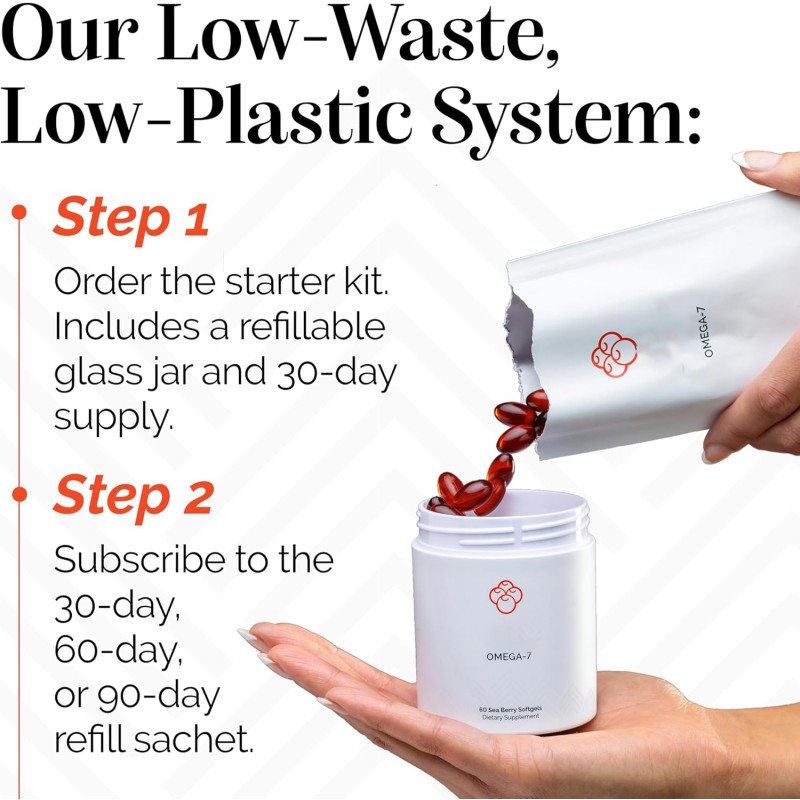 Omega 7 Softgels Manufacturer - Premium Organic Sea Buckthorn Oil for Skin Hair Nails Health