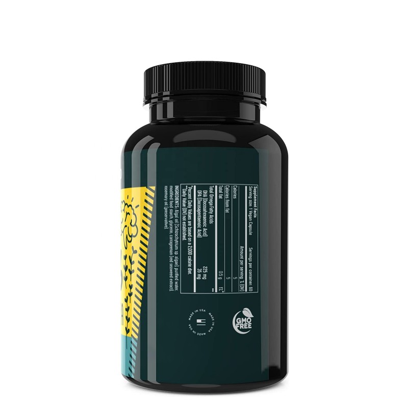 Vegan Omega 3 Supplement Manufacturer - Premium Algae Oil DHA for Heart Brain Joint Health