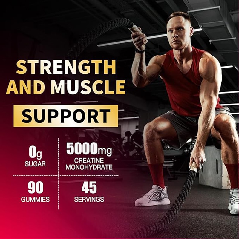 Muscle Builder Gummies Factory - OEM Private Label Creatine Monohydrate Energy Gummy