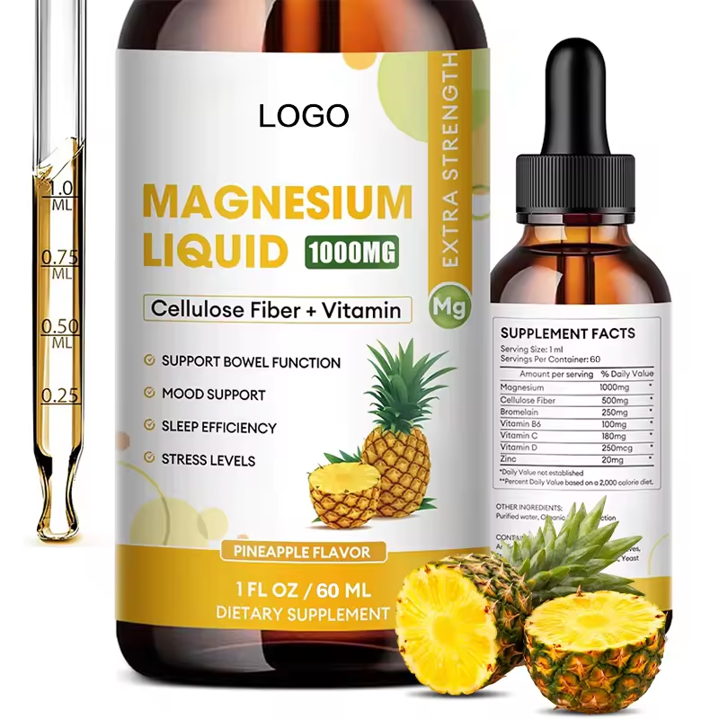 Magnesium Glycinate Drops Manufacturer - Vegan with Bromelain Vitamins Potassium Tincture