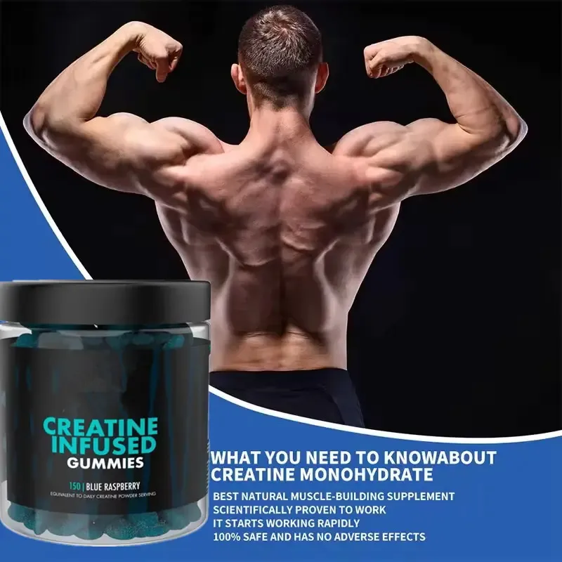 Muscle Growth Gummies Factory - OEM Private Label Creatine Monohydrate Energy Gummy