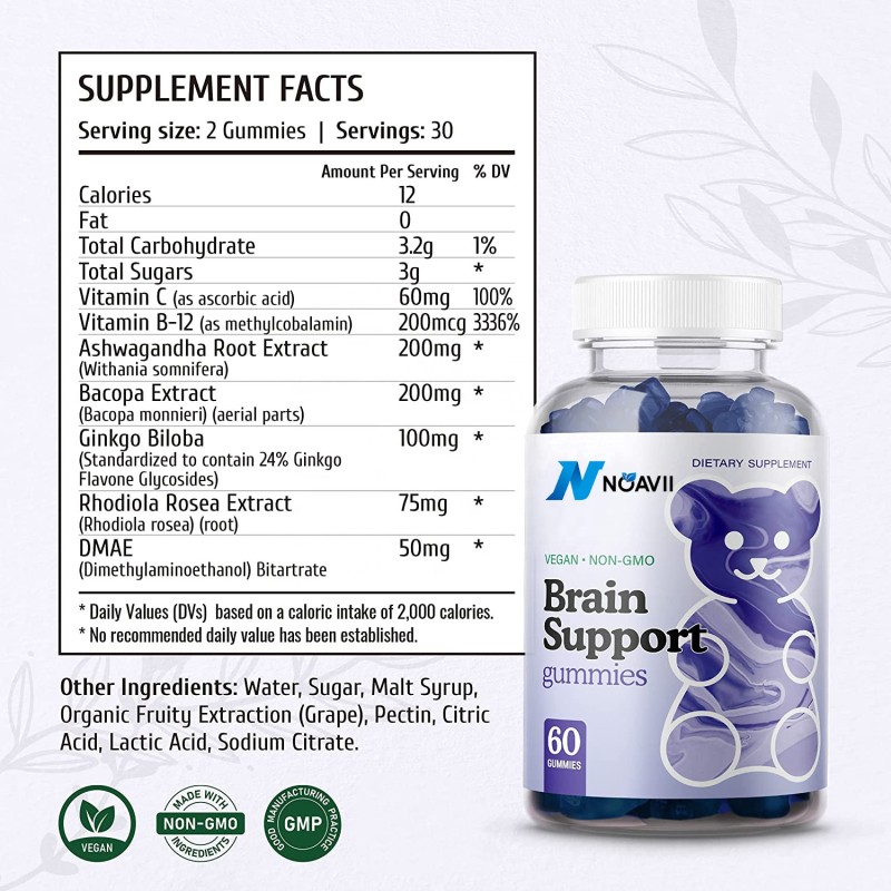 Brain Booster Gummies Manufacturer - Private Label Natural Nootropic Supplement Cognitive Function