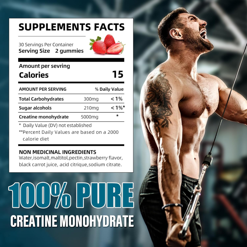 Creatine Gummies Manufacturer - OEM Food Supplements Energy Bear Private Label Pre Workout