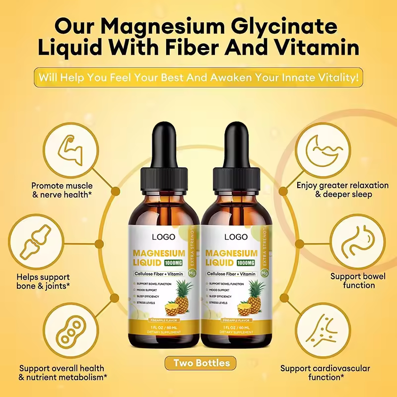Magnesium Glycinate Drops Manufacturer - Vegan with Bromelain Vitamins Potassium Tincture