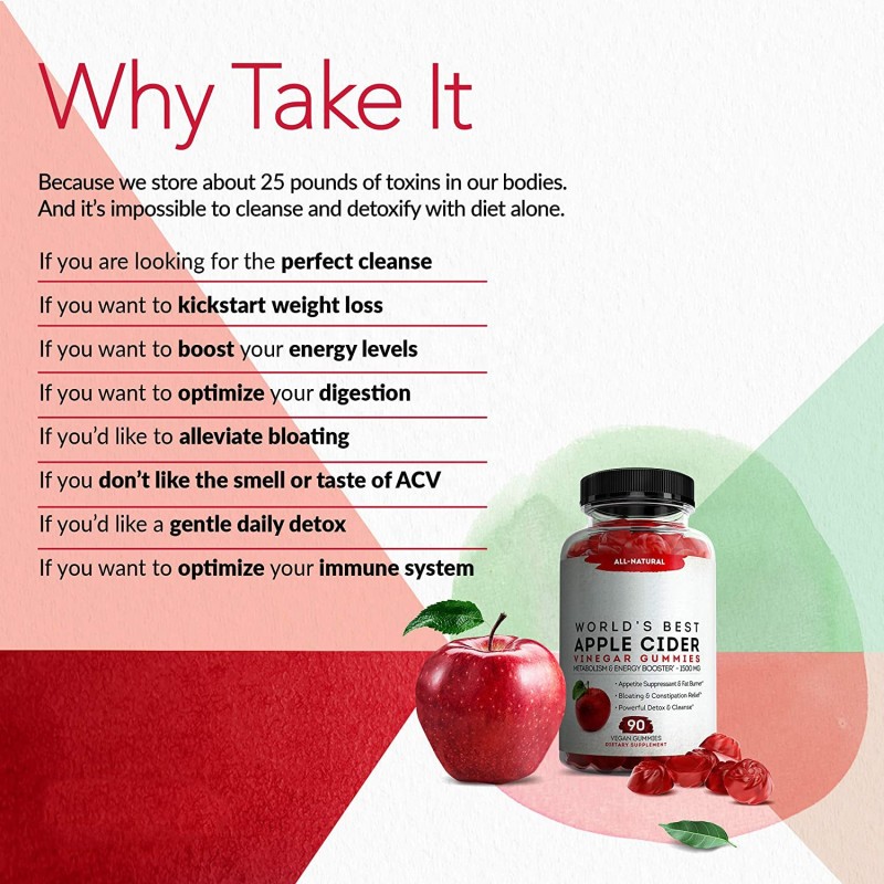 Apple Cider Vinegar Gummies Factory - Private Label Support with Mother 90 ACV for Weight Loss