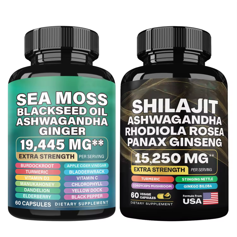 Herbal Capsules Factory - Private Label Supplement Bladderwrack Burdock Ginger Sea Moss Shilajit