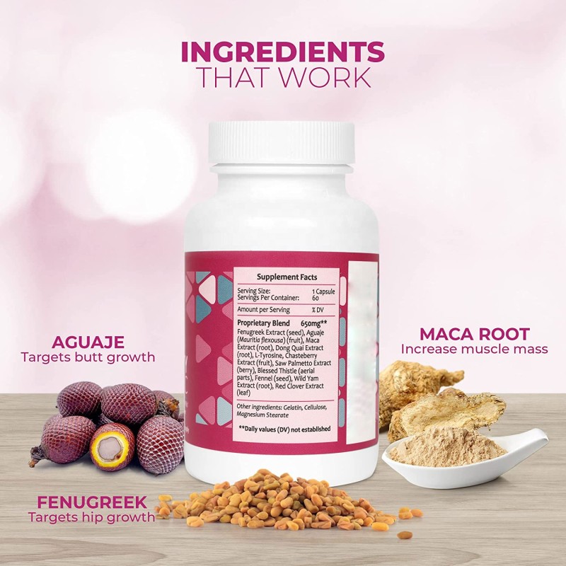Butt Enhancement Pills Manufacturer - OEM/ODM with Maca Root Fenugreek Extract Dietary Supplement